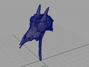 mountain goat skull 3D मॉडल