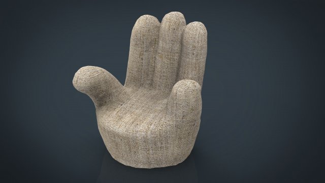 finger chair 3D मॉडल .c4d .max .obj .3ds .fbx .stl .blend 