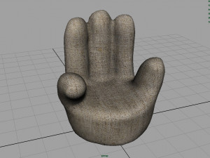 finger chair 3D मॉडल