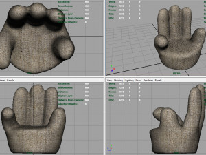 finger chair 3D मॉडल