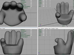 finger chair 3D मॉडल