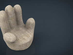 finger chair 3D मॉडल