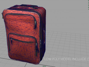 suitcase 3D मॉडल