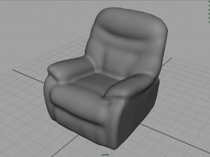 leather chair 3D मॉडल