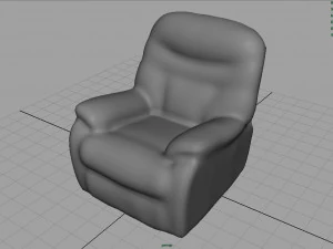 cadeira de couro Modelo 3D