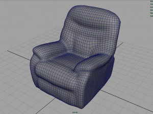 cadeira de couro Modelo 3D
