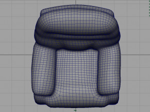 leather chair 3D मॉडल