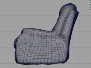 cadeira de couro Modelo 3D