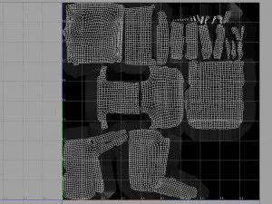 cadeira de couro Modelo 3D