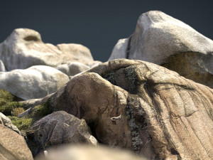Mountain rocks 1 3D Model