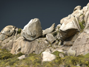 Mountain rocks 1 3D Model