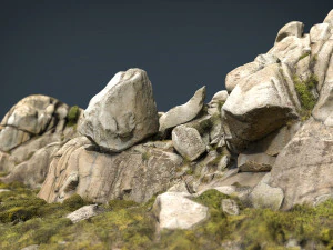 Mountain rocks 1 3D Model