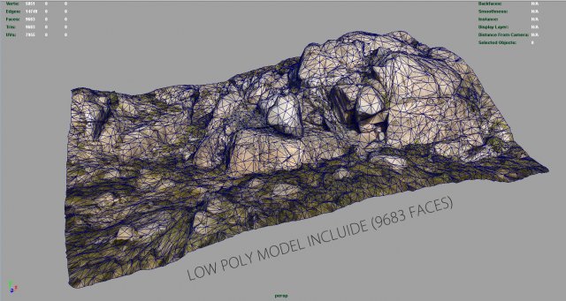 3D model Small Rocks Pack VR / AR / low-poly