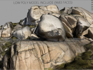 Mountain rocks 1 3D Model