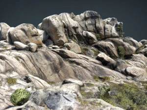 mountain rocks 2 3D Model