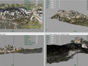 mountain rocks 2 3D Model