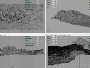 mountain rocks 2 3D Model
