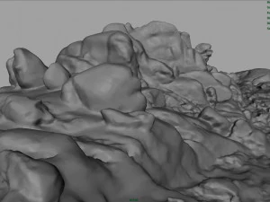 mountain rocks 2 3D Model