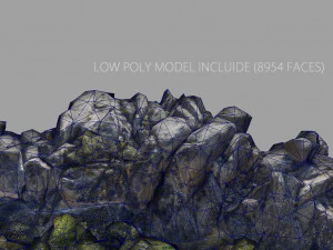 mountain rocks 2 3D Model