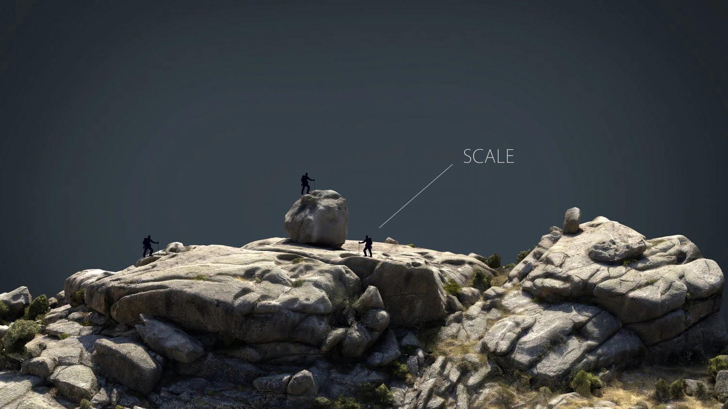 mountain rocks 3 3D Model .c4d .max .obj .3ds .fbx .stl .blend 