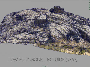 mountain rocks 4 3D Model