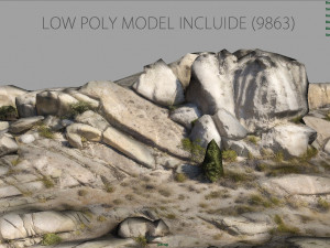 mountain rocks 4 3D 모델