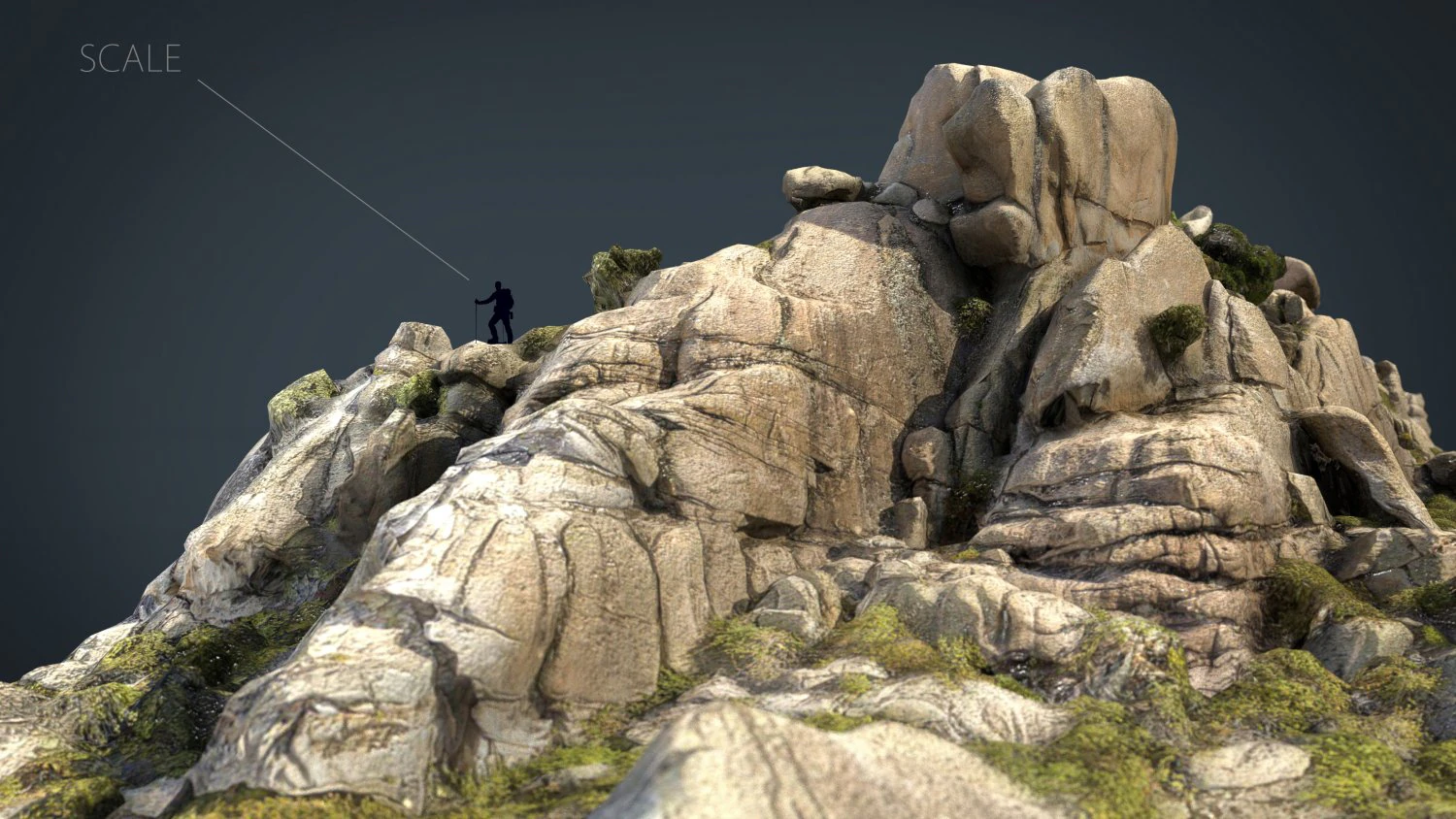 mountain rocks 5 3D Model .c4d .max .obj .3ds .fbx .stl .blend 