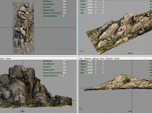 mountain rocks 5 3D Model