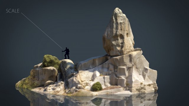 rock 31 3D Model .c4d .max .obj .3ds .fbx .stl .blend 