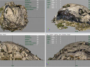mountain rocks 6 3D Model