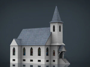 american church 3D Model
