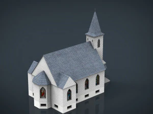 american church 3D Model
