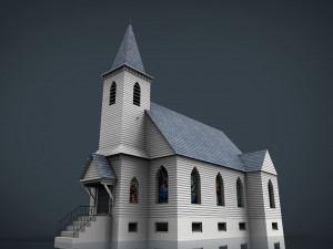 american church 3D 모델