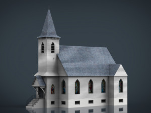 american church 3D 모델
