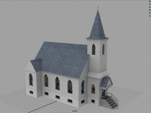 american church 3D 모델