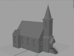 american church 3D 모델