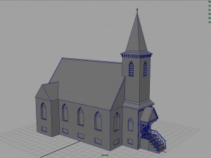 american church 3D 모델