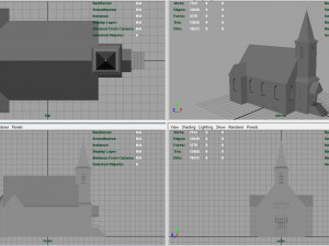 american church 3D 모델