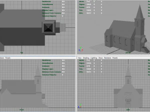 american church 3D Model