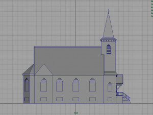 american church 3D 모델