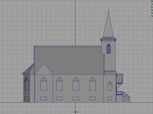 american church 3D Model