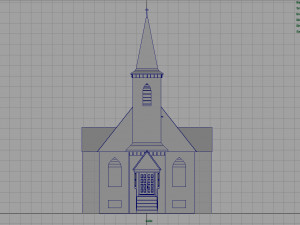 american church 3D 모델