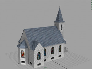 american church 3D 모델
