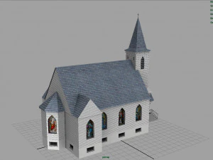 american church 3D Model