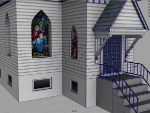 american church 3D 모델