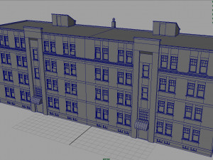 apartment building Model 3D