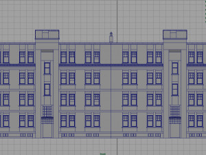 apartment building Model 3D
