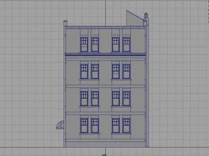 pr&eacute;dio de apartamentos Modelo 3D