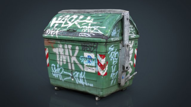 dumpster Modelo 3D .c4d .max .obj .3ds .fbx .stl .blend 
