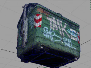 M&uuml;llcontainer 3D Modell